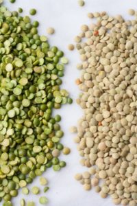 Peas and legumes often replace grains in pet food